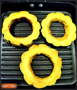Grilling Carnival squash