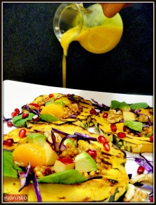 Indian spice infused citrusy salad dressing