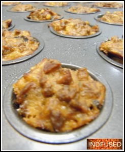 Cocktail bites baked in mini muffin tins