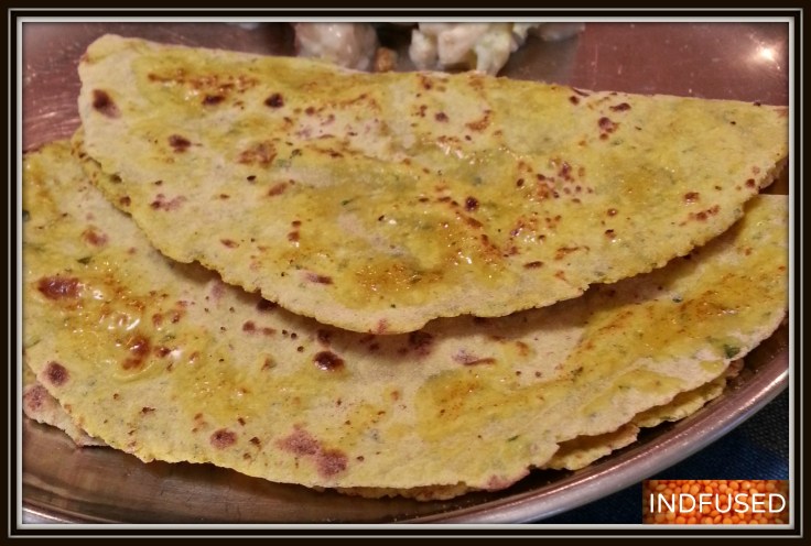 Hot off the griddle, Parathas!