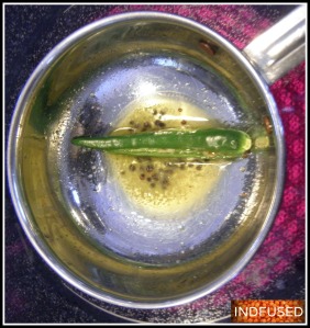 The tempering ladle called fodnichi pali in Marathi