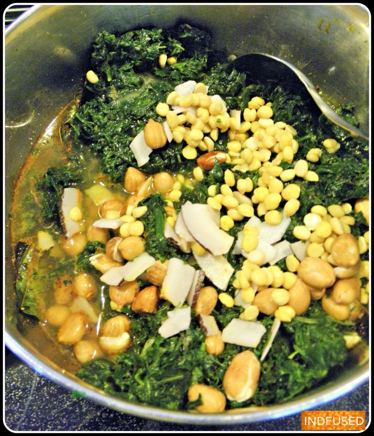 Instant Pot recipe for a popular vegetarian, Traditional Indian entree Palakchi Bhaji- A Maharashtrian heirloom recipe in IP