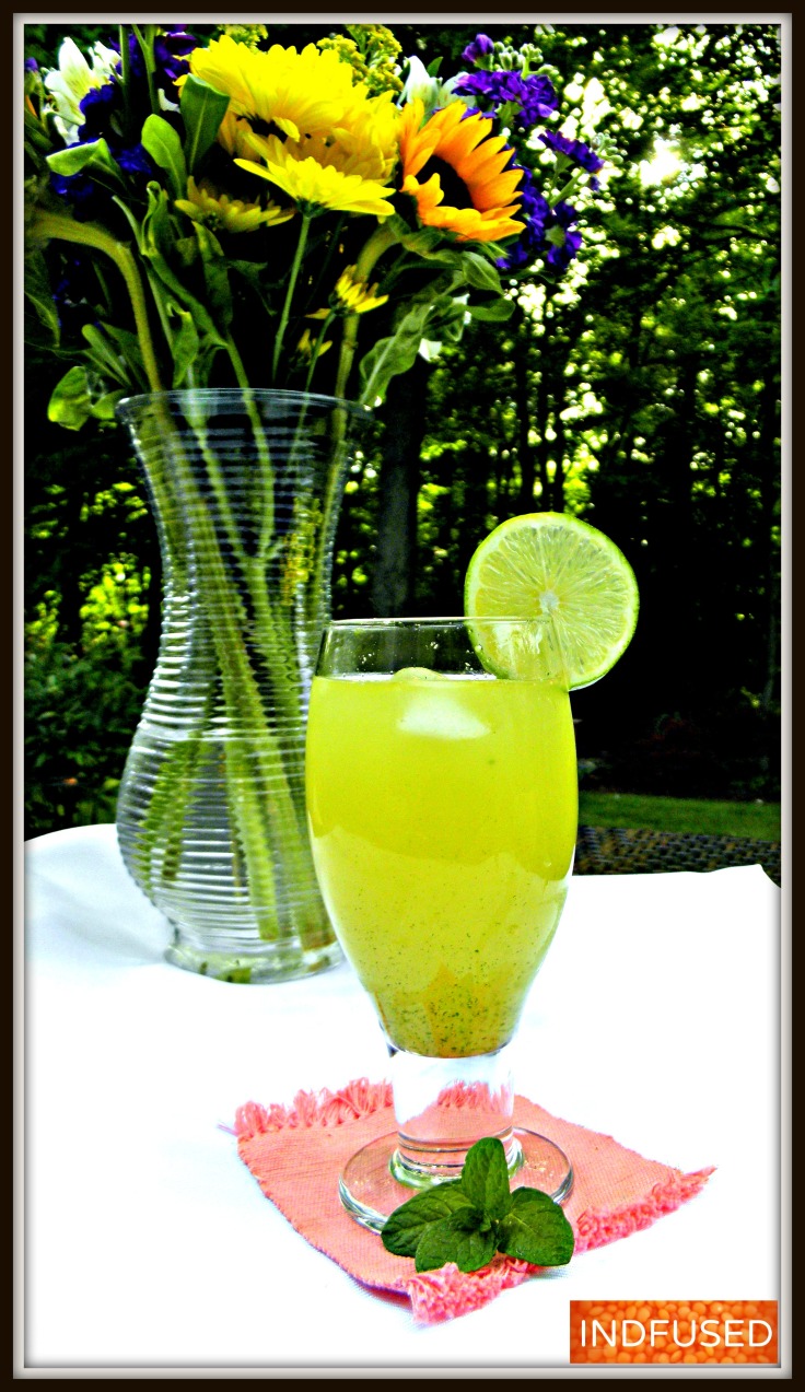 Mirchina- easy recipe for muddled mocktail with honey,ginger, chili peppers and lemon serves as an appertif or digestive