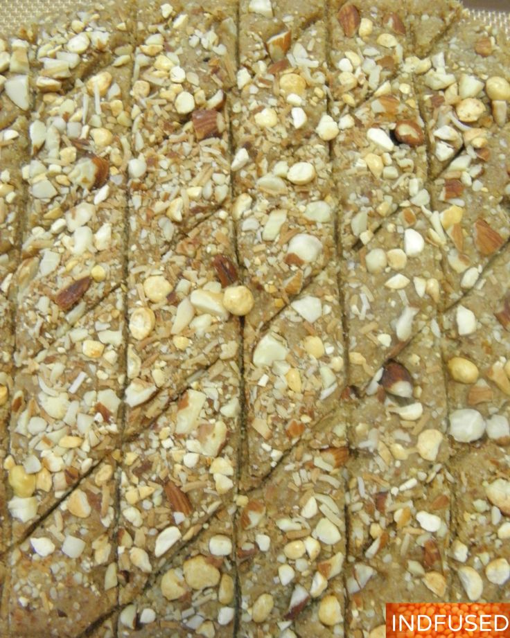 #Easy, #no syrup making #skills required, #Indian #dessert #recipe with #almonds, #coconut,#iron rich #jaggery and #pohe, #cardamom and#nutmeg, a #festival #special