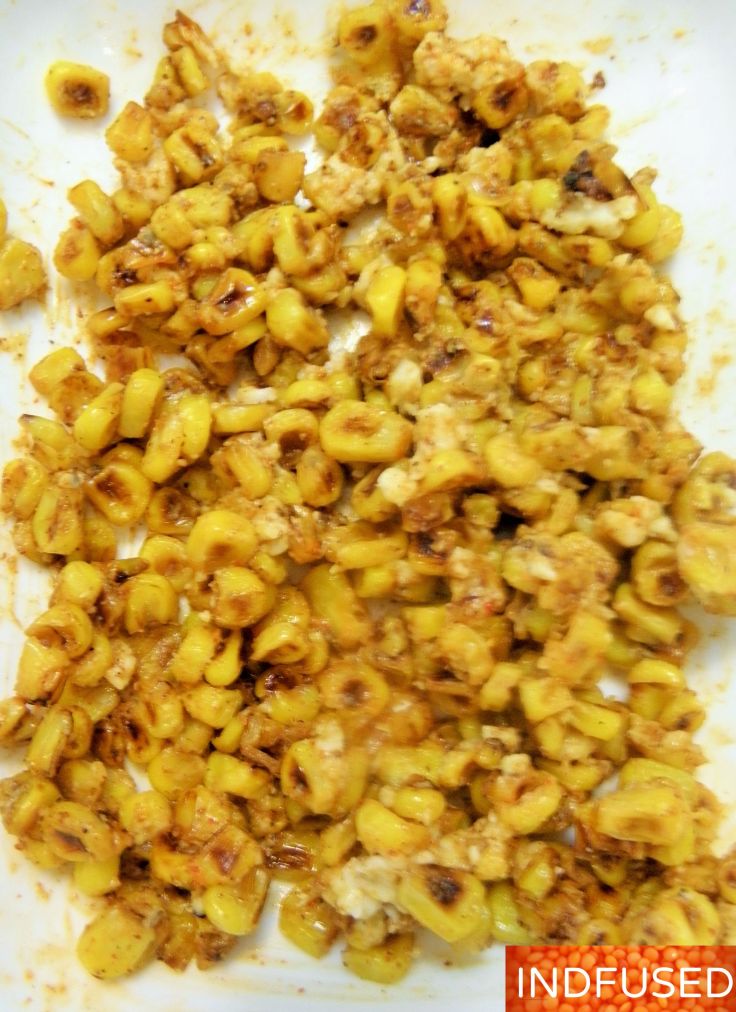 #Indiancuisine #Indian #fusion #Grilled #Naan #Pizza with #Chutney #sauce, ,#cheese and#summerbounty #toppings of #corn, tomatoes, onion and#cilantro