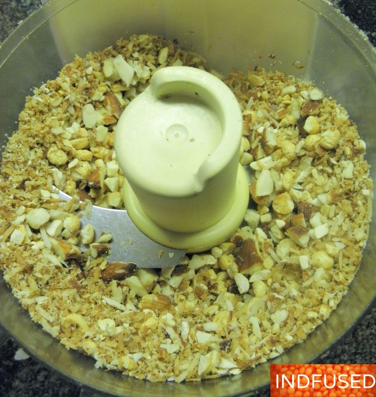 #Easy, #no syrup making #skills required, #Indian #dessert #recipe with #almonds, #coconut,#iron rich #jaggery and #pohe, #cardamom and#nutmeg, a #festival #special