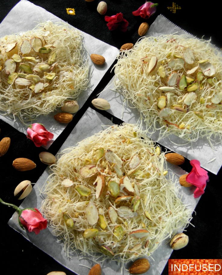 #Diwali #sweets-#easy #recipe for #Sutarfeni #Baked ,#figure friendly version!