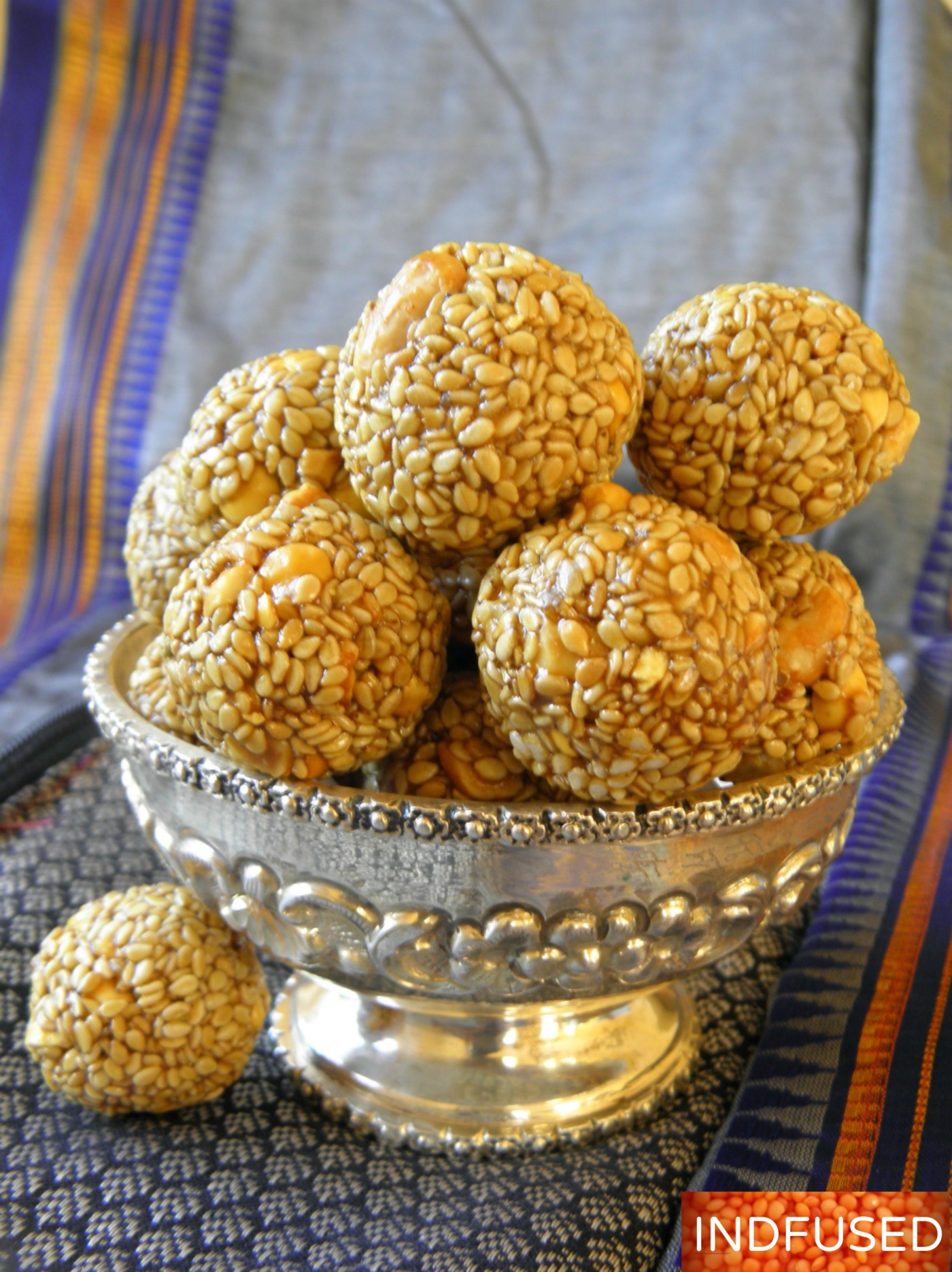 #Sankranthi #special #sesame seed #laddus #microwave #quick and #easy #recipe with #molasses and #jaggery