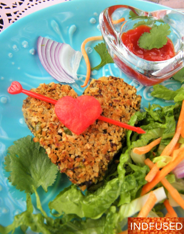 #Valentinesday #hearthealthyrecipe for #vegetarian #vegan,#gluten-free #scrumptious #kebab #with #organic #quinoa #spinach, #sweet potato,#ginger, #garlic , #sweet potato and #defatted #high #protein #soy #granules