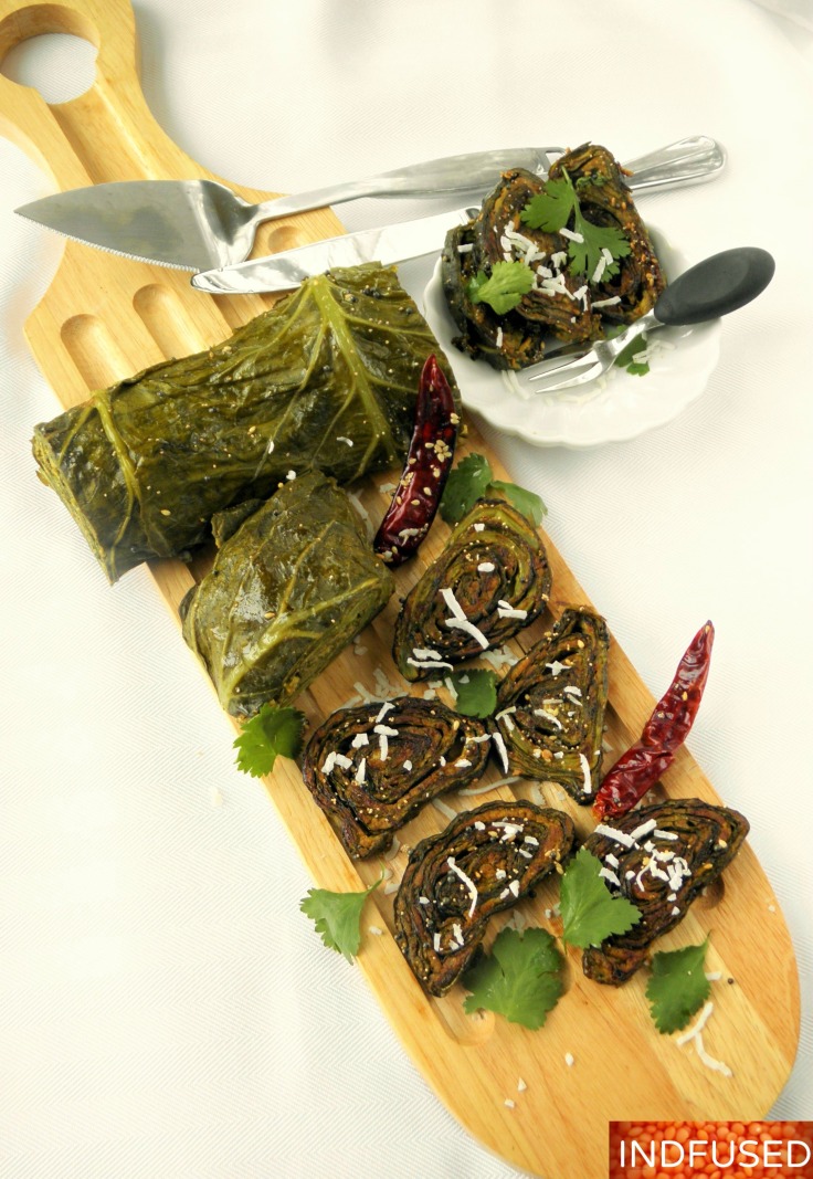 Indian #cuisine#collard #green #savory #roll with #Indian #spices #nutritious, #protein rich, #vegetarian,#lowfat, #glutenfree