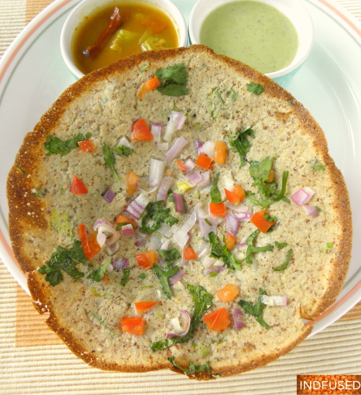 Protein packed, healthy Aapam Salad bowl made with quinoa and dals. Easy, make ahead recipe. With delectable, low fat , healthy Avocado Greek yogurt dressing.