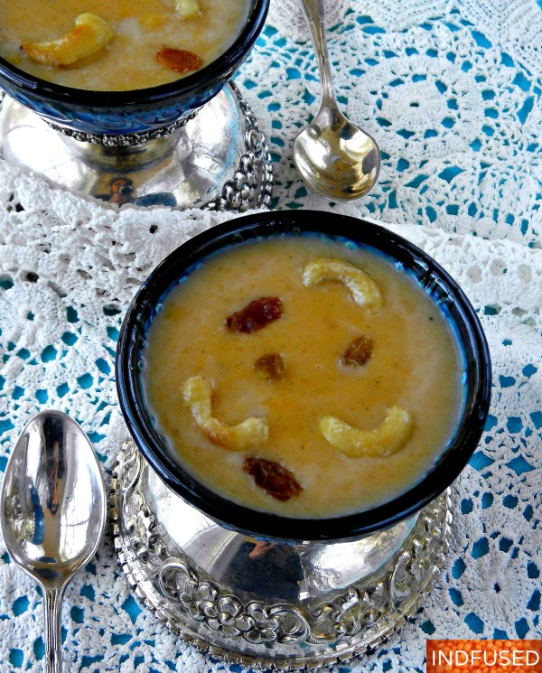 Delectable and healthy Indian dessert made with #Trader Joe's sweet potatoes, coconut milk and jaggery