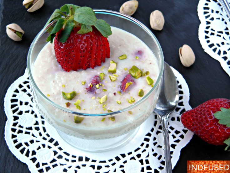 Easy Indian recipe for low cal, low fat, gluten free dessert with #Basmati rice