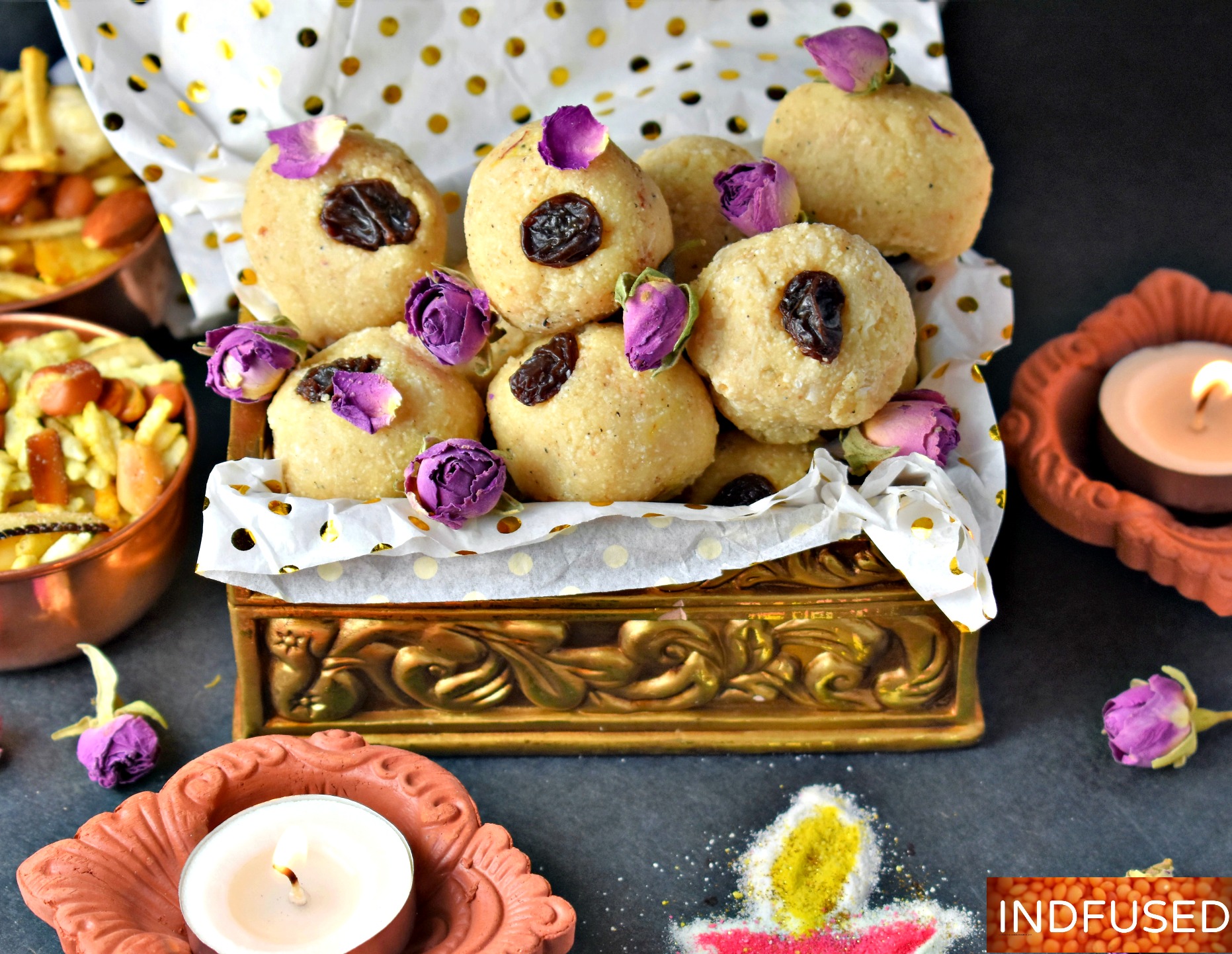 #Diwalirecipe- Easy recipe for rawa ladus with coconut, no sugar syrup required.