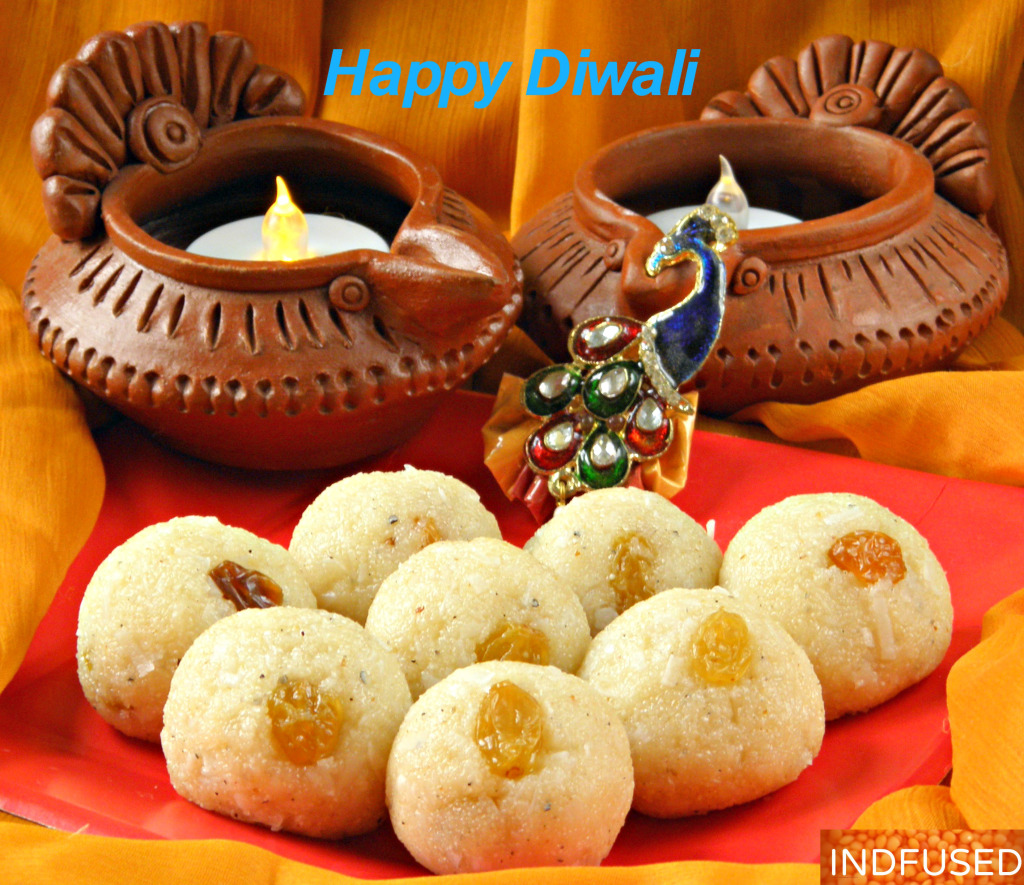 Indian #Diwalisweetsrecipe for Raghavdas ladu. Microwave recipe