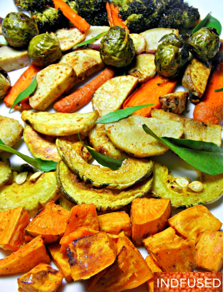 Indian fusion recipe for scrumptious roasted vegetables