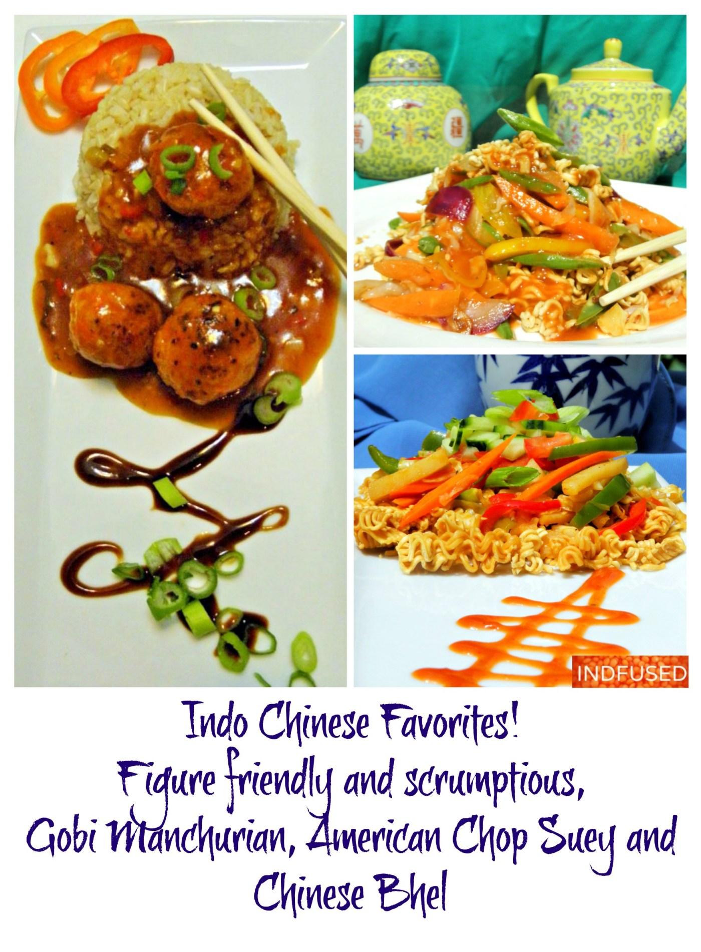 Immensely popular #IndianChinese #gobimanchurian, America Chop suey and chinese bhel