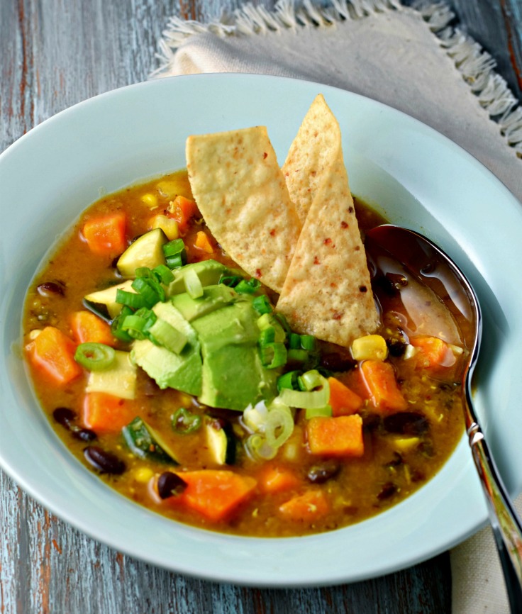 Vegetarian, vegan, gluten free, wholesome, filling and simply scrumptious soup, packed with Indian and Mexican flavors!
