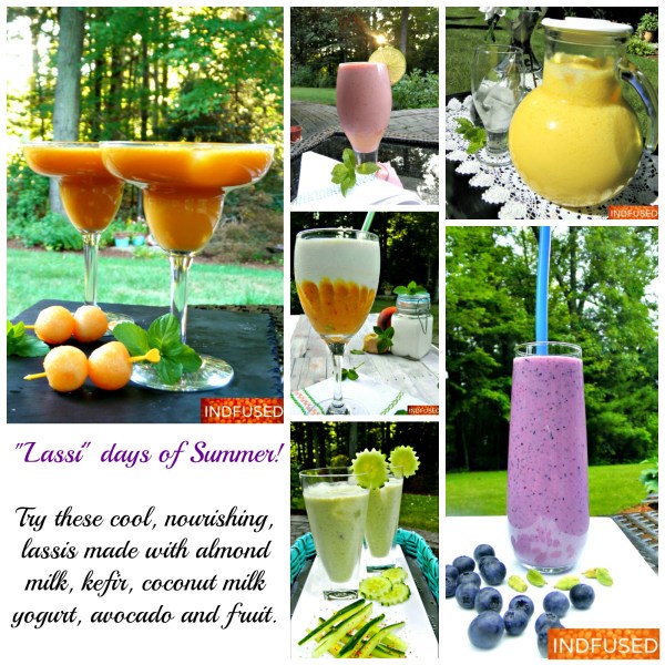 Easy Indian and Indian fusion recipes for Mango Lassi and fruit lassis, vegan lassi drink, gluten free Indian recipes