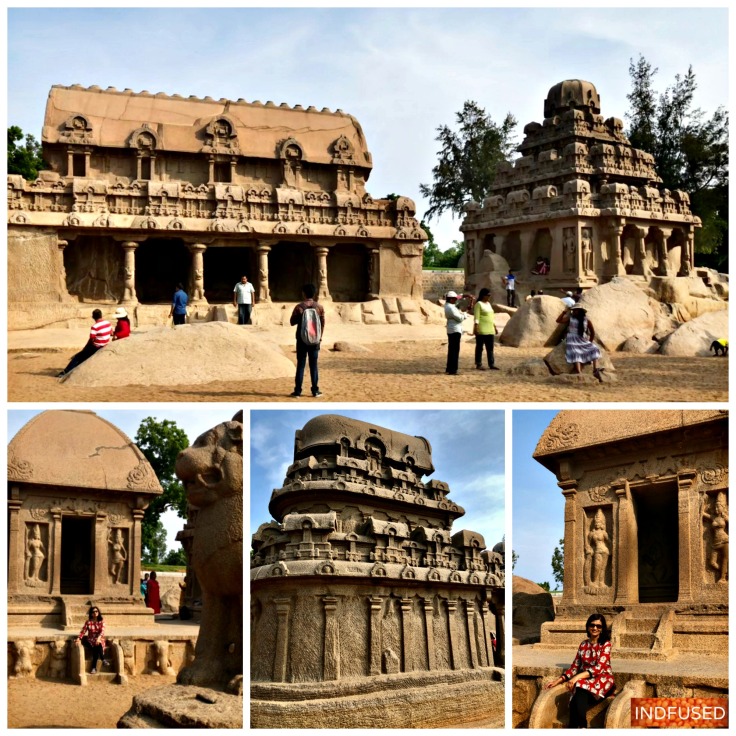 Pancha Rathas in Mahabalipuram, Tamil Nadu, India