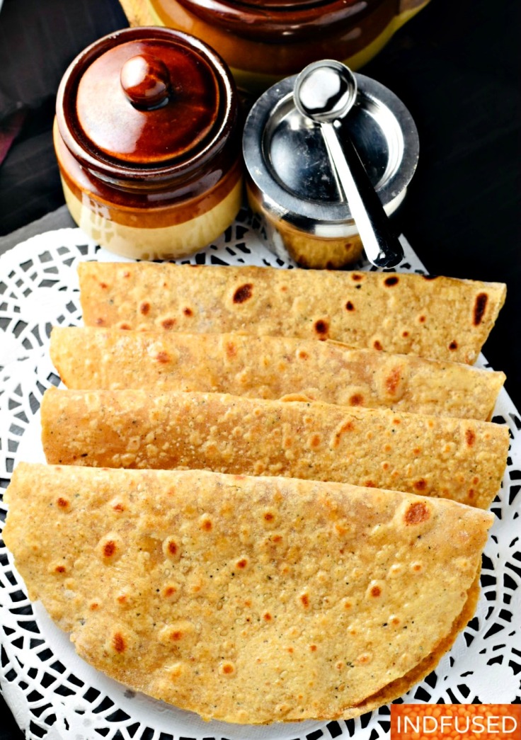 Everyday Khajurachi Poli- is a luscious whole wheat bread naturally sweetened with dates and scented with cardamom.
