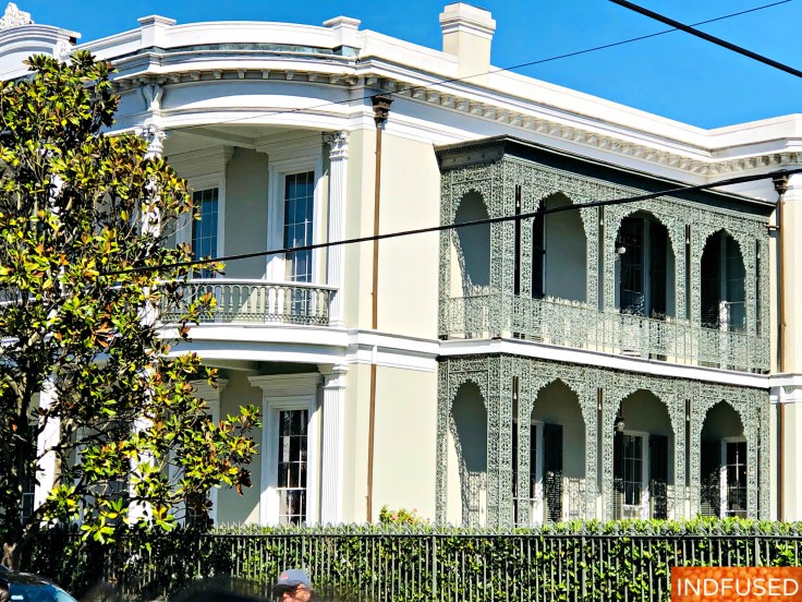 French Lattice work on homes was a way of displaying wealth