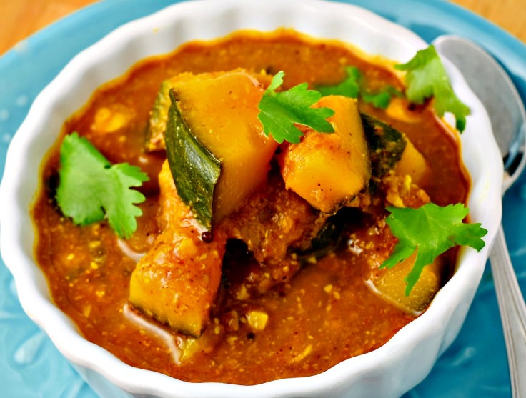 Curried Kabocha Squash Recipe is a bakar bhaji from Maharashtra, India.
